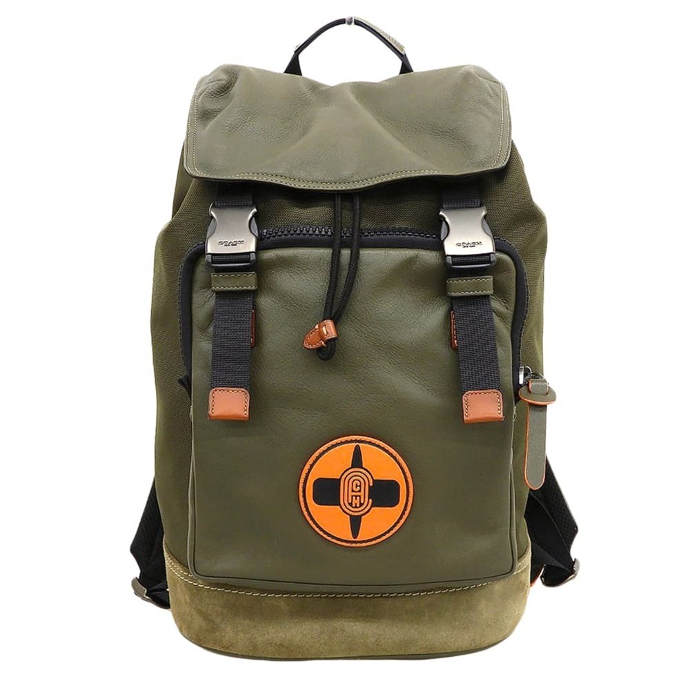 COACH x Michael B. Jordan Naruto Shippuden Canvas Leather Suede Backpack, Day...